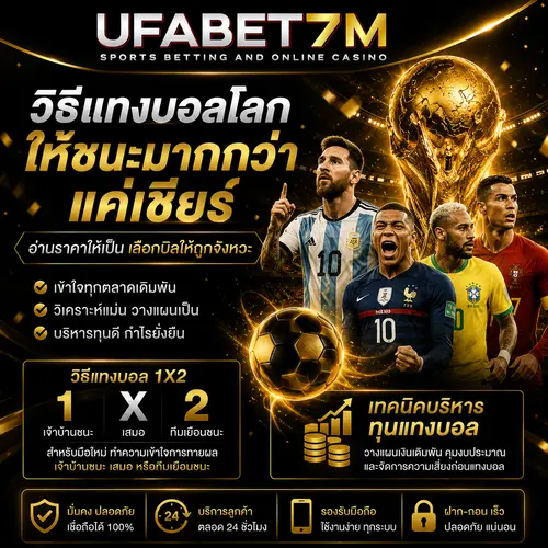 วิธีแทงบอลโลก 2026 อ่านราคา เลือกคู่บอล และวางบิลได้ง่าย